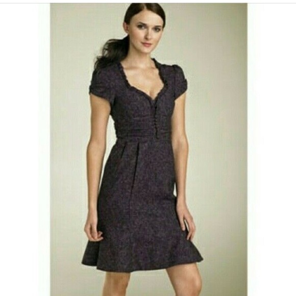 Nanette Lepore Dresses & Skirts - Nanette Lepore Daydream Wool Tweed Dress Purple 6